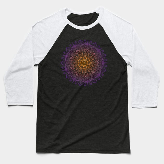 Mandala de Grotesque Baseball T-Shirt by Liquid Feline